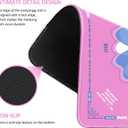 XINTONG Mahjong Mat, 32x32 Inches, Mahjong Mat for Table|Anti-Slip | Noise Reduction | Waterproof | Wrinkle-Free, Mahjong Mat Transported in Curly Packaging, No Creases. (Pink)