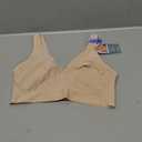 Bali Women's Comfort Revolution Wireless Bra, Full-Coverage Wirefree Bra, Cool Comfort Fabric (X-Large, Almond Aztec)