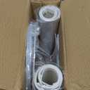 Lamp Shades Set of 2  8.7" Top x 8.7" Bottom x 7.9" Height, Small White Lampshades Fits E26, E14 & 11mm Adapters  Easy Assembly (Ships Rolled Flat) (White - Pack of 2, Small)