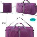 Woogwin Travel Duffel Bag Large Foldable Waterproof Overnight Bag for Beach Swim Bags Pool Sports Gym