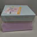 SUNEE 3 Ring Binder 3 Inch 4 Pack, 3" Large Clear View Binders Three Ring PVC-Free (Fit 8.5x11 Inches) for School or Office Supplies, Assorted Pastel