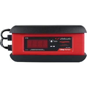 Schumacher Electric 3A Car Battery Charger and Maintainer, 3-in-1 Solution, For 6V/12V Power Sport, Automotive, and Marine Batteries, SP1356