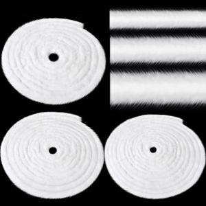 90 Feet White Faux Fur Ribbon Trim Fabric White Feather Boas Garland for Crafts DIY Party Decor,1,2,3 Inch x 30ft