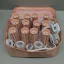 CALISTA Ion Hot Rollers for Long Hair | Hair Roller Clips Included | Heats to 230F | Dual Voltage | Add Hands-Free Curls, Waves, and Volume (Pink Sands, Long - 12)