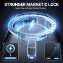 RAPTIC Shield Magnetic for iPhone 16 Pro Max Case, Compatible with MagSafe, [13FT Mil-Grade Drop Protection], Crystal Clear Non-Yellowing, Durable Aluminum Frame,6.9 inch,Iridescent