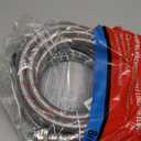 Washing Machine Hoses,4ft 90 Degree Elbow Washer Hoses,2pack 3/4" Stainless Steel Braided Burst Proof Water Supply Lines Universal Fit to Hot and Cold Connector