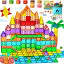 VigorFun Magnetic Tiles Building Toys Set for Kids Ages 3-5 4-8, STEM Construction Kit with 8 Magnetic Blocks, Educational Sensory Magnetic Toys Gifts for Toddler Boys Girls Learning Classroom