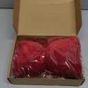 Gejoy Christmas Velvet Red Bow Christmas Tree Topper Bow Decorations 17.7''x9.8'' Red Xmas Decorations for Xmas Tree Home Wreath Front Door Fireplace