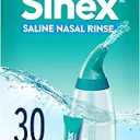 Vicks Sinex Saline Nasal Rinse Starter Kit, Drug Free Saline, Flush Out Mucus and Allergens, Fast & Effective Relief for Everyday Congestion from Sinus & Allergy, 1 Bottle + 30 Refill Packets