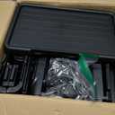 KHNR 4-Tiers Slim Bathroom Storage Cabinet, Foldable Storage Cabinets,Narrow Bathroom Storage,Movable Bathroom Storage Organizer for Small Spaces,Bathroom,Kitchen,Laundry,Black