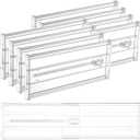 Vtopmart 8 Pack 6" Tall Upgrade Drawer Dividers for Big and Deep Drawer, 12.8"-22.3" Adjustable Expandable Dresser Drawer Organizer, Clear Plastic Separators for Dresser, Baby Supplies, Kitchenware