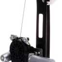 FINDAUTO Power Window Regulator fit for 2000 2001 2002 2003 2004 2005 2006 2007 for Ford for Focus and Motor Rear Right Side,OE741-585 (Black/White)