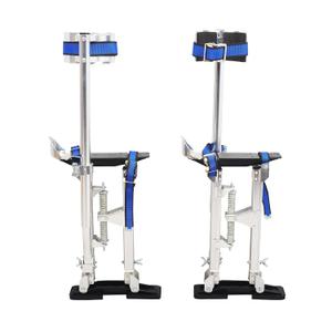 Drywall Stilts 15-23 Adjustable Lightweight Aluminum Tool Stilt with Knee Pads Protection for Painting Painter Taping,Silver