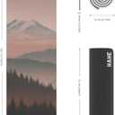 HAHE Yoga Mat Thick (8MM,1/3"), Eco-Friendly POE Non Slip Yoga Mat, High Rebound & Shock Absorption, Anti-Tear & Sweat-Resistant for Yoga, Fitness, Home, Workouts, Large Pilates Mats 72"x24" with Carrying Strap