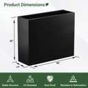 Toriexon Metal Planter Box 38" x 13” x 30”, Large Rectangular Window Box
