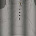 Womens Henley Tank Top Cotton Ribbed Crewneck Vest Button Down Sexy Sleeveless Going Out Top Summer Clothes 2026 (Medium, Pure White)