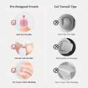 2 x Toe Nail Press Ons Toenails,Thick Toe Nail Tips,180Pcs French Toe Press On Nails,15 Sizes Toe Nails Press On Toenails For Women, Fake Toenails,Gel Toe Nails Valentines Day Gifts for Her