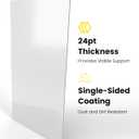 Magazine Boards 100 Pack, 24pt Acid-Free, 8.5 x 11 Poster Board, Ideal for Magazine Storage & Fabric Organizer