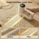 Fabric Shaver, Lint Shaver with 3 Speeds, Type-C Fast Charging Lint Remover, 6 Blade, LED Display, Sweater Shaver with 2 Replacement Blades, Pilling Remover for Clothes, Couch, Blanket