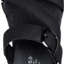 Skechers Women's EASY GOING - SLIDE ON BY casual sandal, Black/Black 8 M