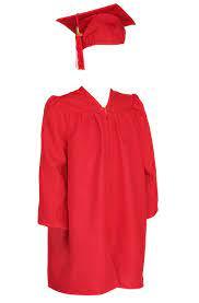 Newrara Unisex Shiny Kindergarten Graduation Gown Cap with Tassel