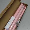 Closet Rods for Hanging Clothes, 17 to 39 Inches Stepless Adjustable Metal Closet Rod, 1.3 Inches Heavy Duty Clothes Hanging Rod for Closet Wardrobes Laundry RV, Pink