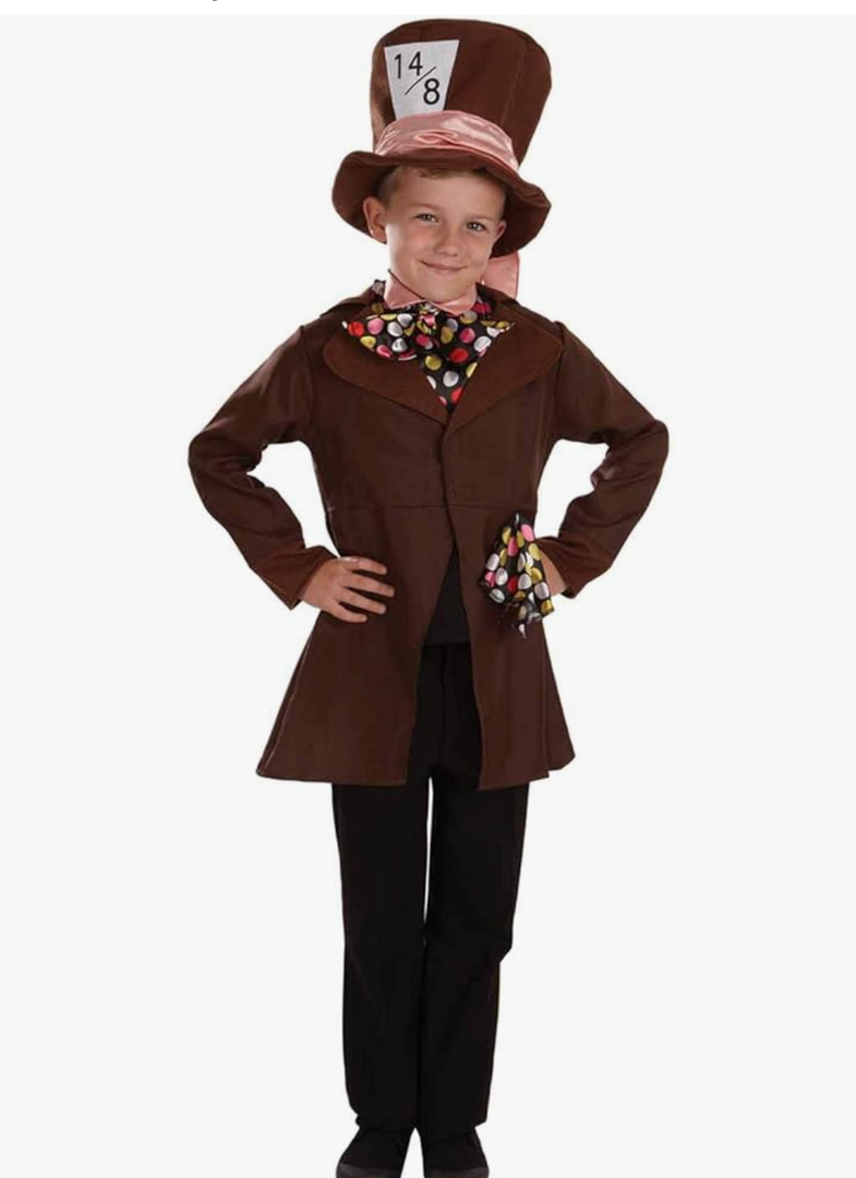 Fun Shack Kids Hatter Costume Boys Kids Halloween Costume Costumes
,XXL