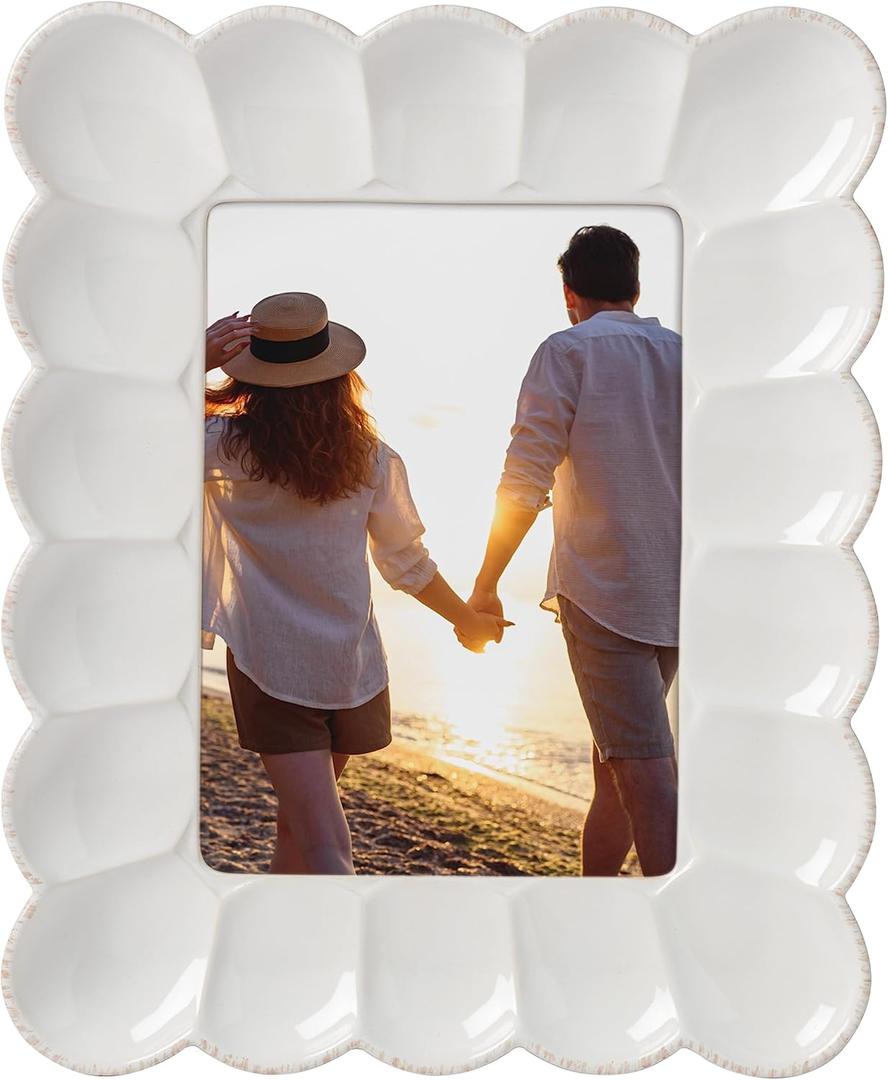 Lenox 895082 French Perle Scallop 5X7 Frame