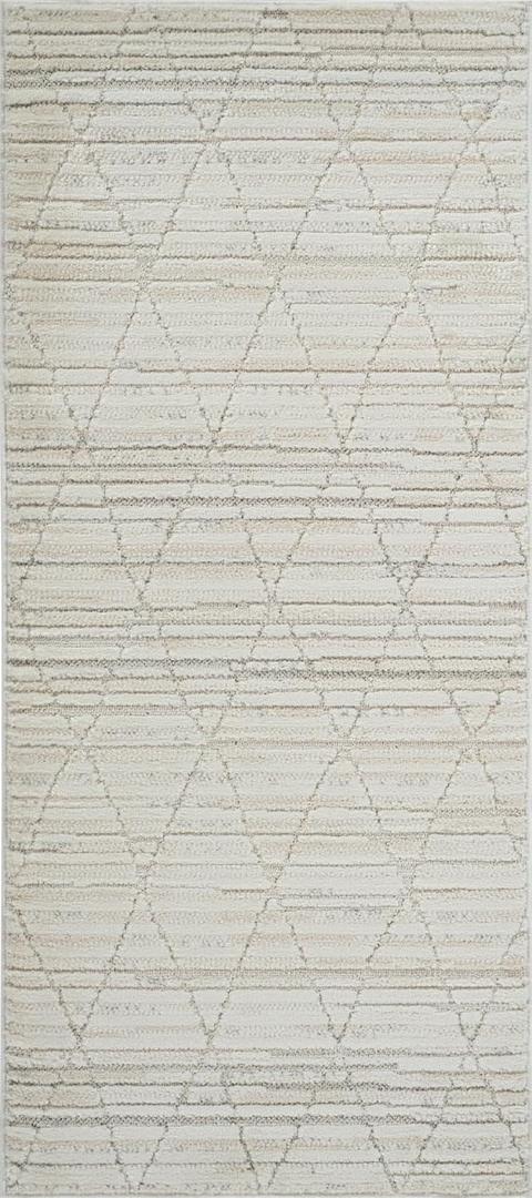 Astra 2'x5' (Exact Size: 2'3" x 5'1") Modern Indoor Doormat Rug, Beige Cream - Doorway, Bedroom, and Kitchen, Accent Rug (2'3" x 5'1" (Rectangular), Brown Beige)