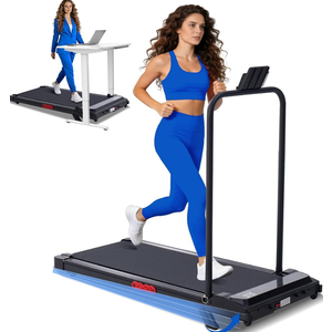 Compact Treadmills for Home, 3.0HP Portable Walking Pad Treadmill with Incline, 0.6-7.6MPH Electric Walking Pad Treadmill with Handle Bar
