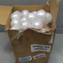 100 Pcs Quick Link Pearl Ball Garland 2.2 Inch Pearlescent White Plastic Ball with 16.4ft Pearl Bead Garlands for Wall Arches Chain Birthday Wedding Anniversary Graduation Party Decor
