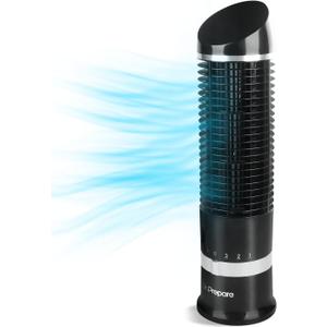 DR.PREPARE 16" Small Tower Fan, 3 Speeds with 60° Oscillating Fan, Bladeless Tabletop Fans for Indoors, Portable Personal Table Fans for Office, Desktop