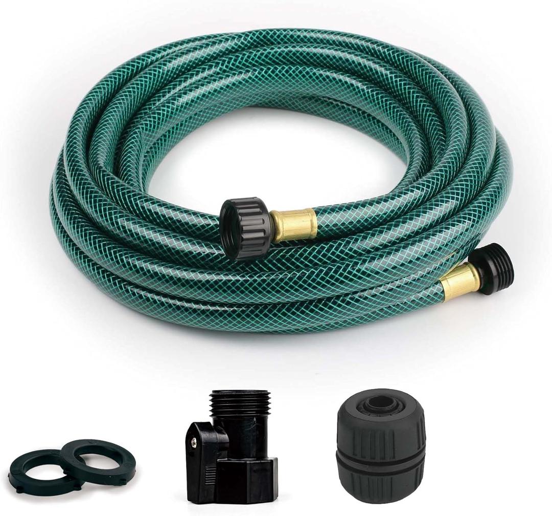 PVC Garden Hose - Flexible and Leakproof Water Hoses for Lawns (Green, 20FT)