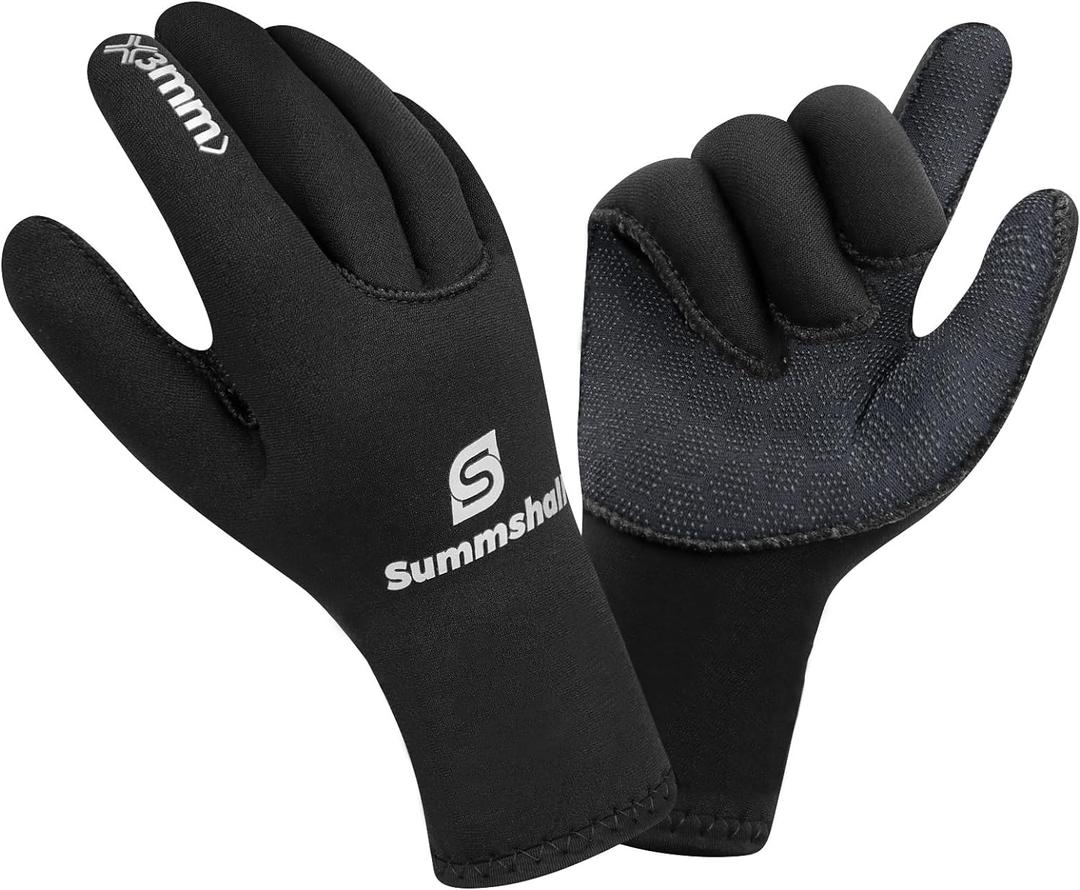 Scuba Diving Gloves, 3MM Neoprene Thermal Non-Slip Gloves for Diving, Surfing, Kayaking, Snorkeling, Sailing, Boating Neoprene Gloves for Men and Women (X-Large)