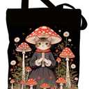 Cute Axolotls Cat, Moon Witch Series Inspirational Quotes Grocery Bags Gifts for Women (Multicolor444)