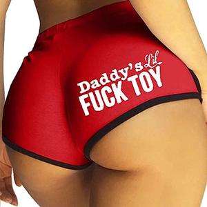 Women Regular & Plus Size Yoga Booty Shorts Sexy Printed Sports Hot Pants Briefs 2XL