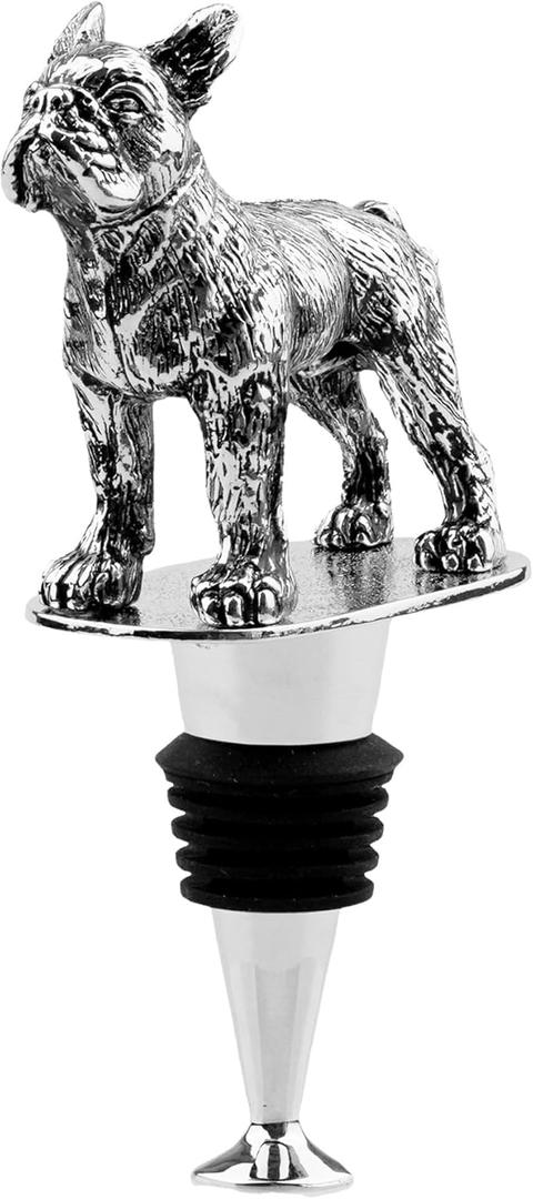 Boston Terrier Wine Bottle Stopper, Boston Terrier Gifts, Christmas Birthday Gifts for Women Men Dog Lovers, Wine Stopper for Wine Champagne