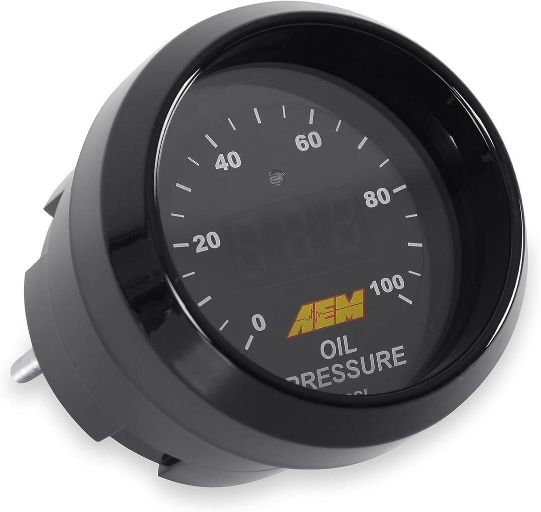 AEM 30-4401 0-100 PSI Oil or Fuel Pressure Gauge