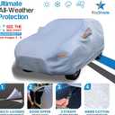 EzyShade 10-Layer SUV Car Cover Waterproof All Weather. See Vehicle Size-Chart for Accurate Fit. Outdoor Full Exterior Covers for Automobiles Heavy Duty Tarp Jeep Rav4 CRV. Size S4 (See SizeChart)