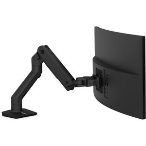 Ergotron  HX Premium Heavy Duty Monitor Arm, Single Monitor VESA Desk Mount  for Flat or Slight Curved Ultrawide Monitors Up to 49 inches, 20 to 42 lbs  Standard Pivot, Matte Black