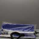 Snow Pusher Shovel for Driveway Car Garage, 24 Inch Snow Removal Plow with D-Grip Handle Aluminum Strip, Ergonomic Heavy Duty Wide Snow Shovel for Home Outdoor, Blue