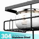 Aitatty Over the Door Shower Caddy Hanging: Black Rustproof Shower Organizer over the Door - No Drilling Bathroom Rack for Inside