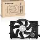A-Premium Engine Radiator Cooling Fan Assembly Compatible with Mercedes-Benz Models - C230 2002-2007, C240 2001-2005, C280 2006-2007, C32 AMG 2002-2004, C320 2001-2005, C350 2006-2007 & More - 4 Pins