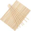 50Pcs Wooden Dowel Rods 1/4 x 12 Inch Wood Sticks for Crafts, Precut Wooden Rod Sticks Natural Wood Dowels for Craft and DIY Projects, Cake Dowels Hardwood Craft Dowel Rods