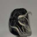 Swiking Black and White Curly Wigs for Women Long Wave Ombre Synthetic Hair Natural Soft Wigs for Party Cosplay Halloween (Half White Half Black)