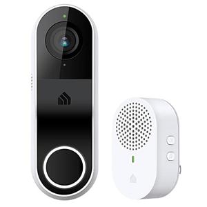 Kasa Smart Video Doorbell Camera Hardwired w/Chime, 2K Resolution, Always-on Power, Night Vision, 2-Way Audio, Real-Time Notification, Cloud & SD Card Storage, Works w/Alexa & Google Home (KD110)