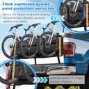 52" Truck Bike Tailgate Pad for 5 Bikes Bed Rack Holder, Universal Outdoors Thickened Tailgate Cover with Tool Pockets Scratch Shield and Locking