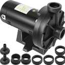 W36060 Replacement 0.75HP Booster Pump 115/230V 1.5" Pipe Fittings Fit for Hayward In-Ground Pool Pressure Cleaner