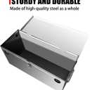 Peastorm Trailer RV Marine Battery Box - 12V Waterproof Stainless Steel Dual Battery Relocation Kit for Boat, Trolling Motor, Kayak (Double Battery Box)