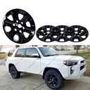 (4 Pack) 17" Wheel Skins Hub Caps Full Rim Covers For 2014-2024 Toyota 4 Runner SR5, Gloss Black